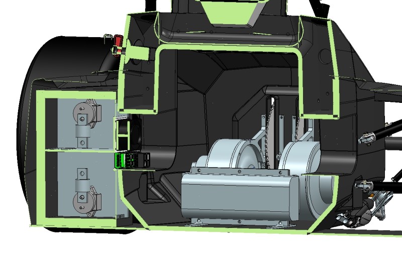 Layout of an electric FSAE car